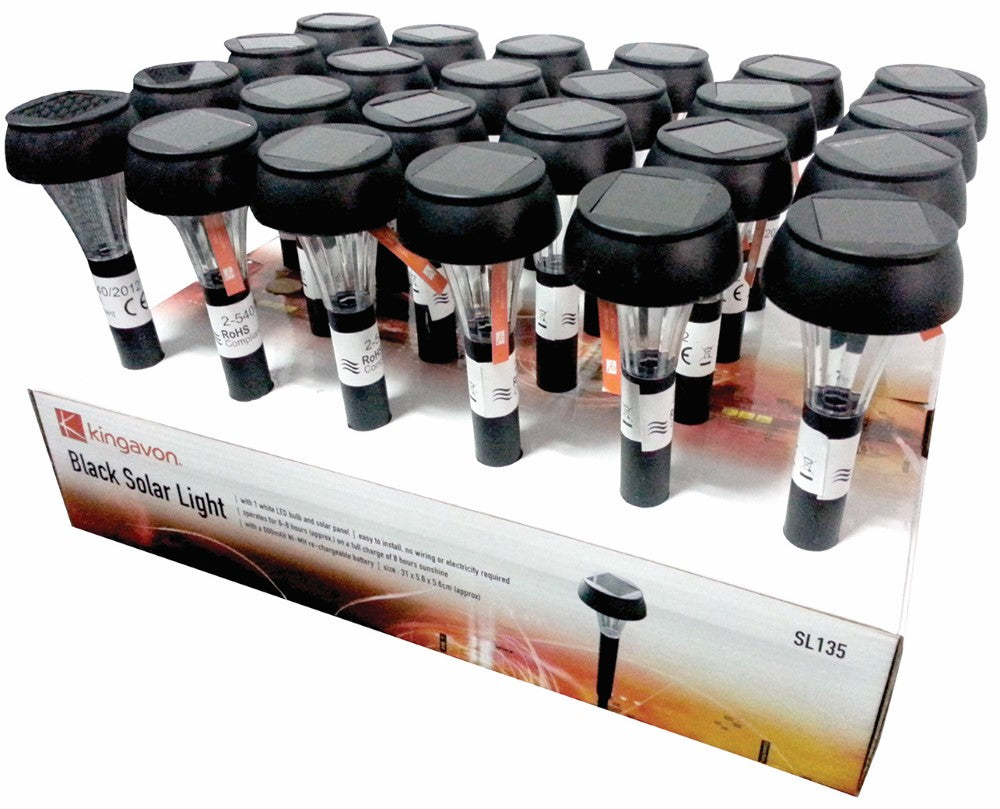 Mini Black Plastic Solar Light