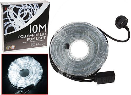 10m Cold White Rope Light