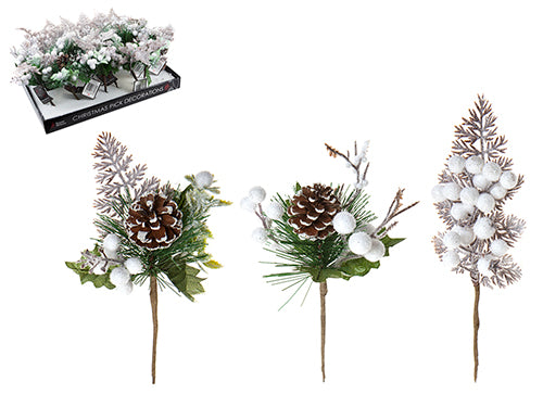 1 x Snowy Wreath Pick