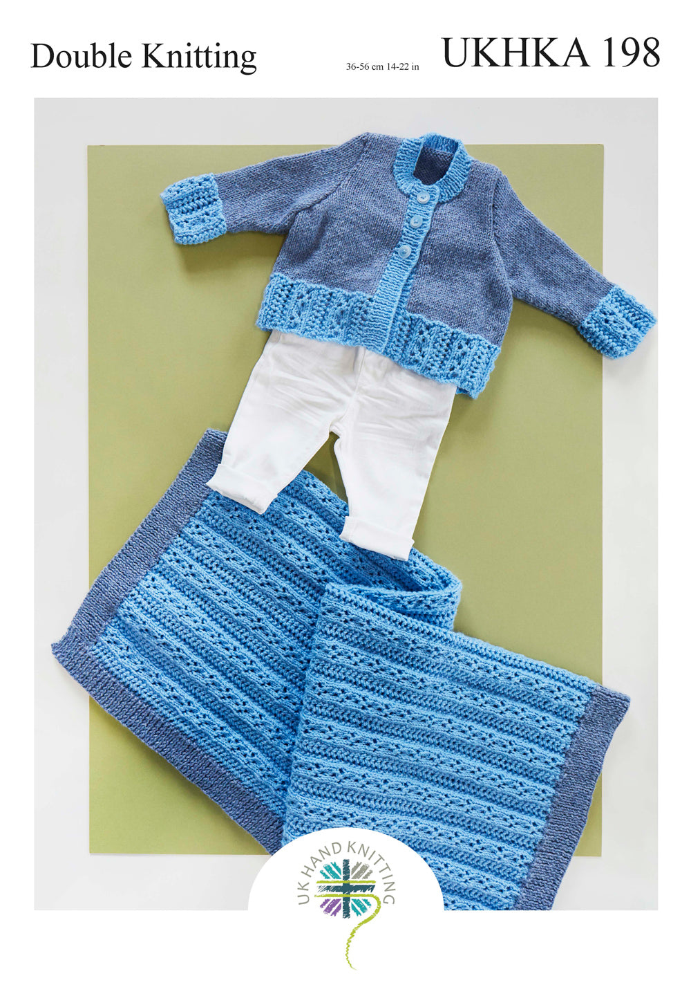 Cardigan and Blanket Knitting Pattern - UKHKA198