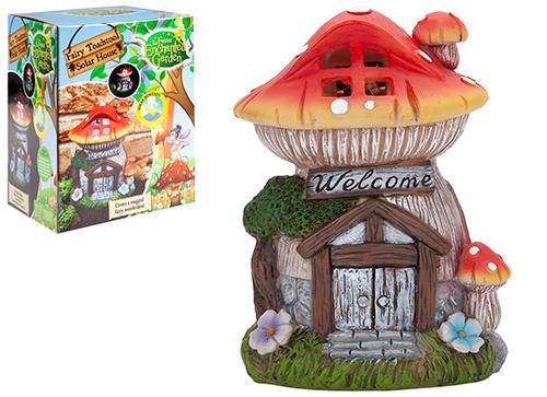 Solar Fairy Toadstool House
