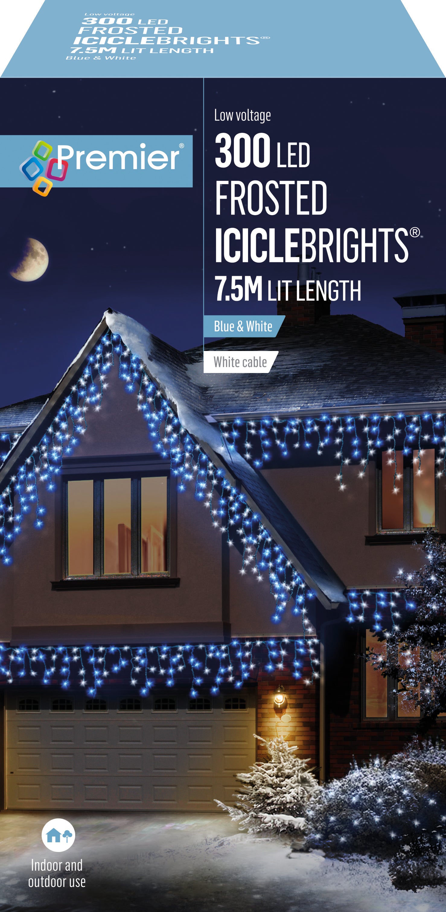 Frosted Icicle Lights - Various Sizes & Colours