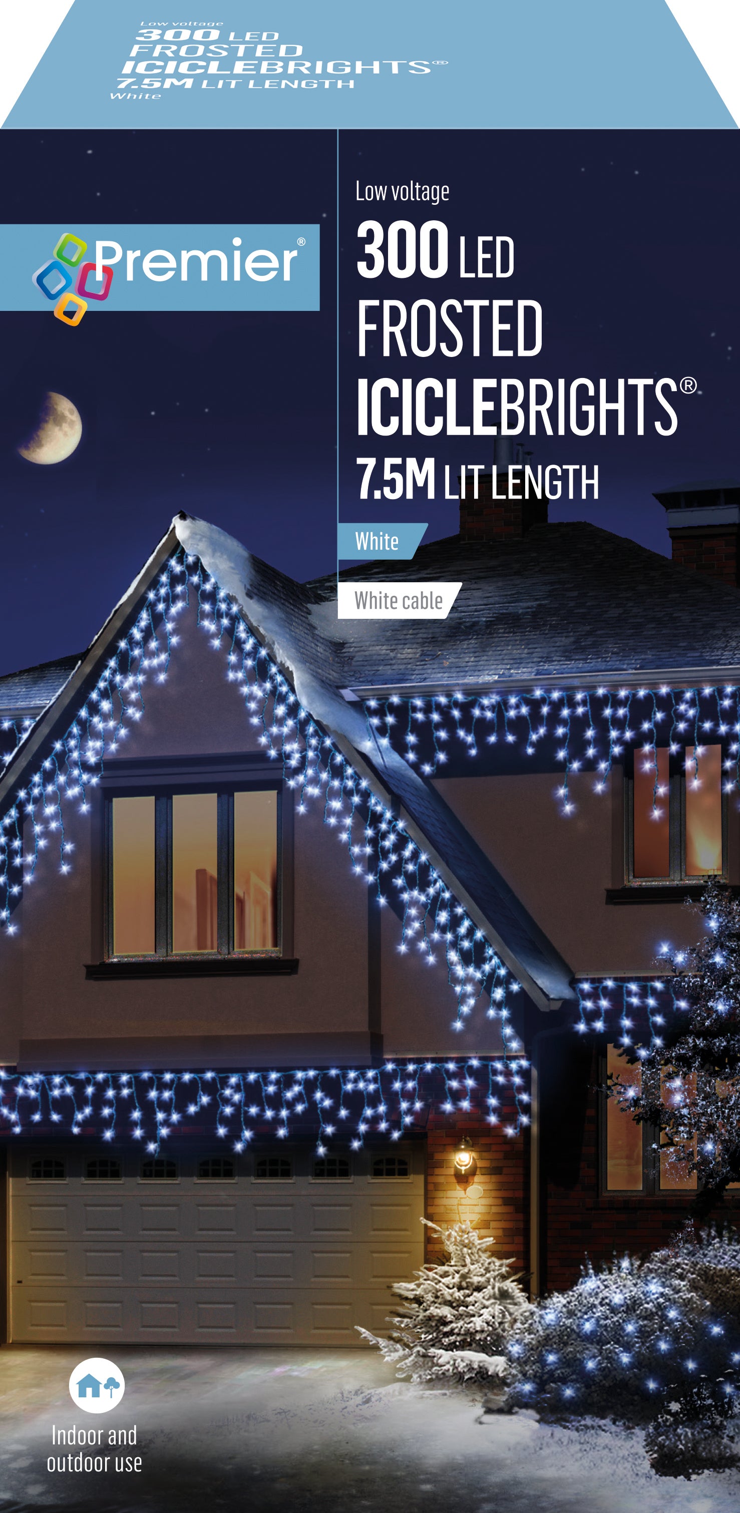 Frosted Icicle Lights - Various Sizes & Colours