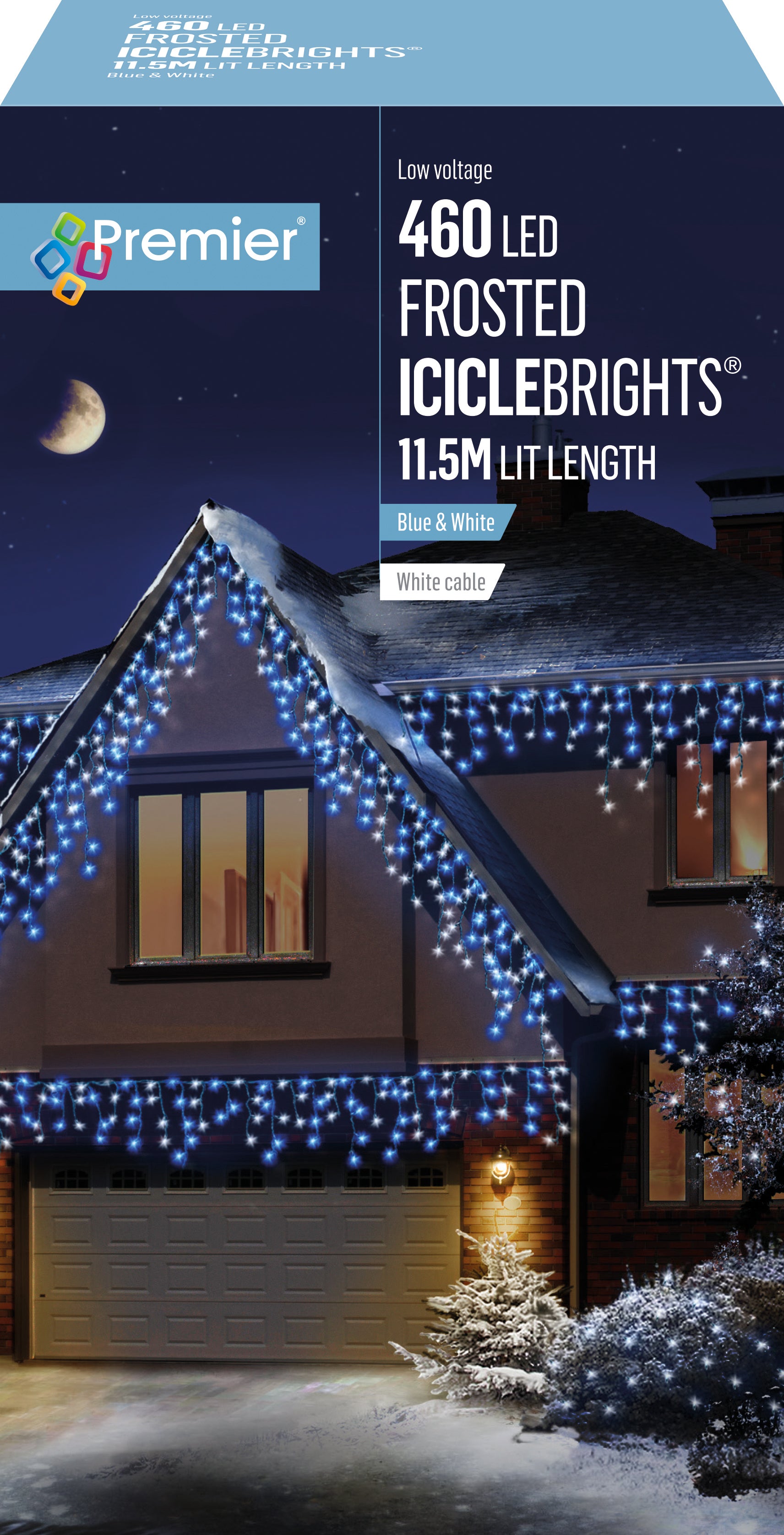 Frosted Icicle Lights - Various Sizes & Colours