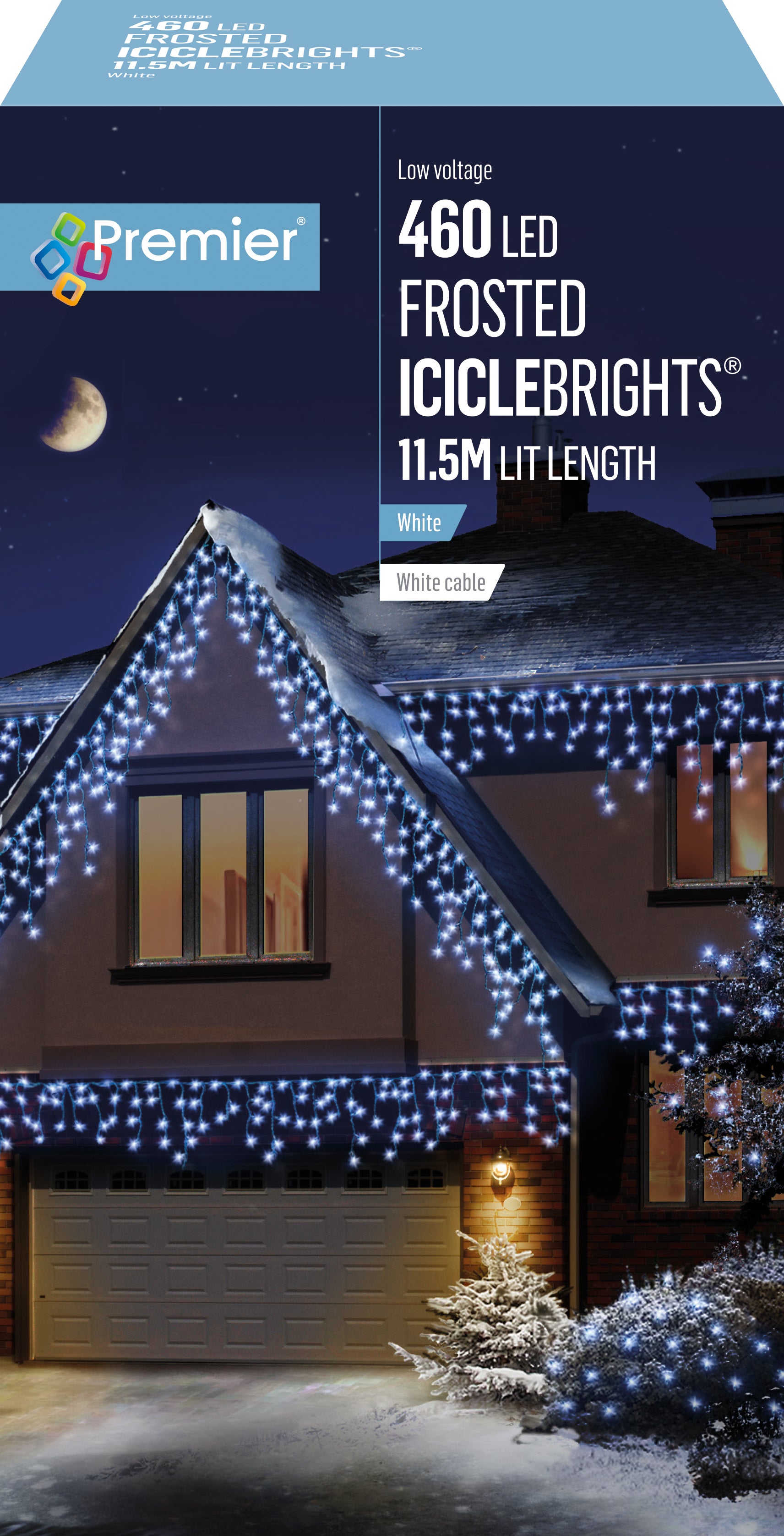 Frosted Icicle Lights - Various Sizes & Colours