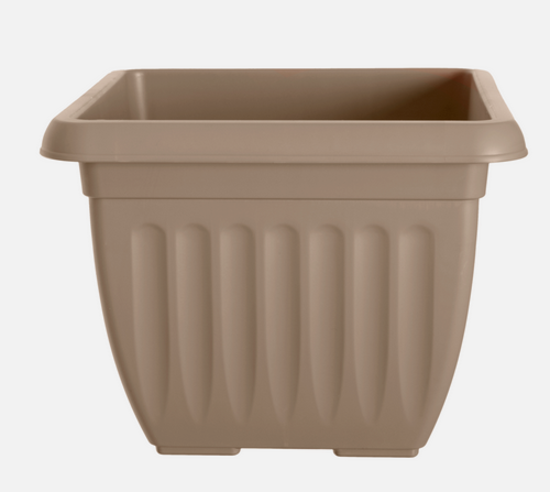 40cm Square Atens Planter - Taupe