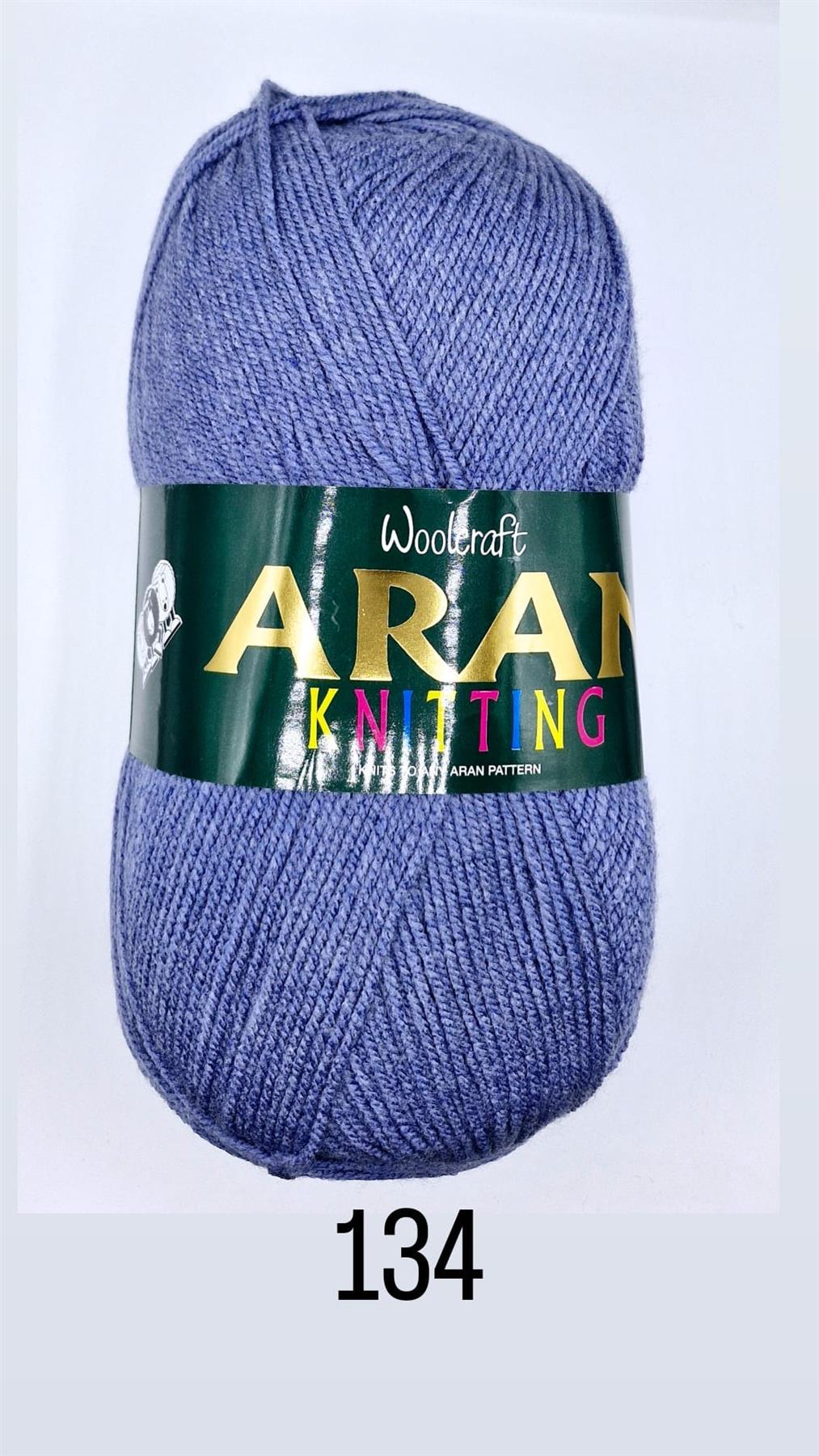 Aran Acrylic 134 Denim