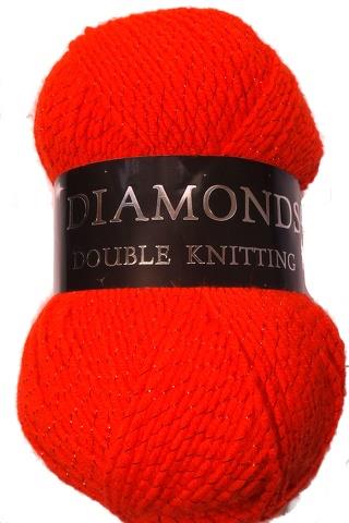 Diamond Double Knitting - Red