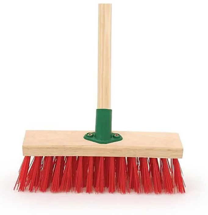 12" Hard Wooden Brush Outdoor