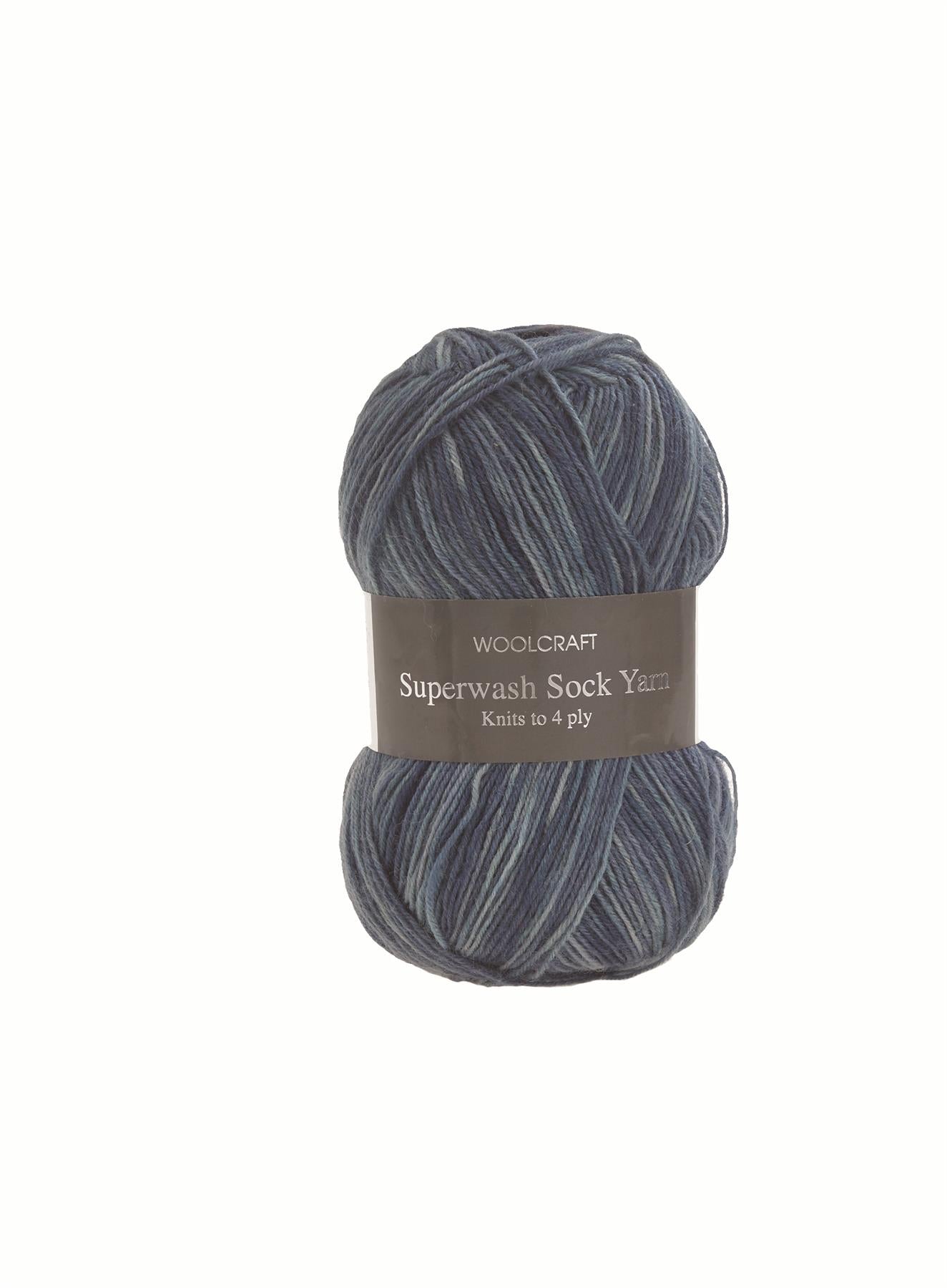 Superwash Sock Wool 44 Denim Blend