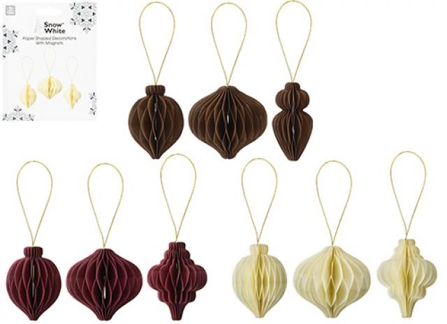 Paper Decs W/ Magnet - 3 designs per pack