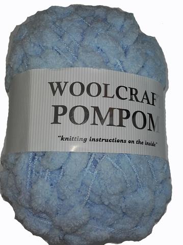 Pom Pom Yarn Blue