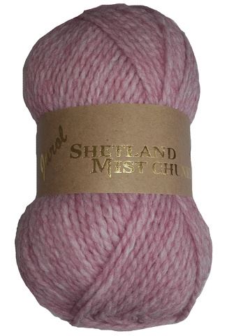 SHETLAND MIST 100g CHUNKY Knitting YARN with 20% WOOL! BERRY SMOOTHIE Colour (03)