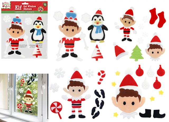 Elf Gel Window Sticker