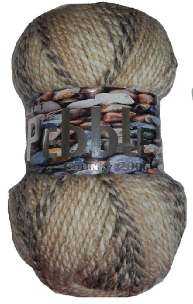 200g Acrylic PEBBLE Multi Coloured Knitting YARN - Loads of Colours to choose from