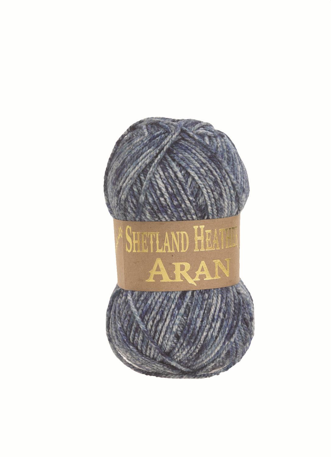 Shetland Heather Aran Cloudy Bay
