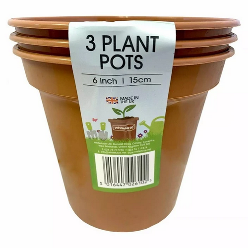 Pack of 3 Plant Pots 15cm