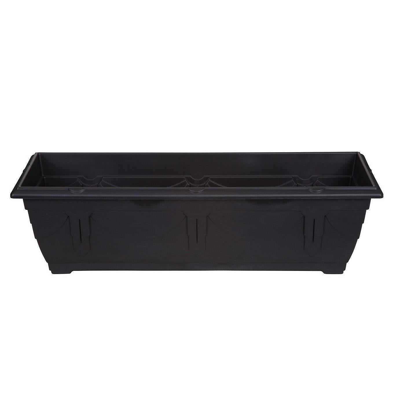 90cm Venetian Trough Planter - Black