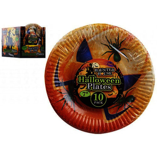 Halloween Pumpkin Paper Plate