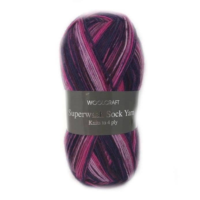 Superwash Sock Wool - 16 Colours Available