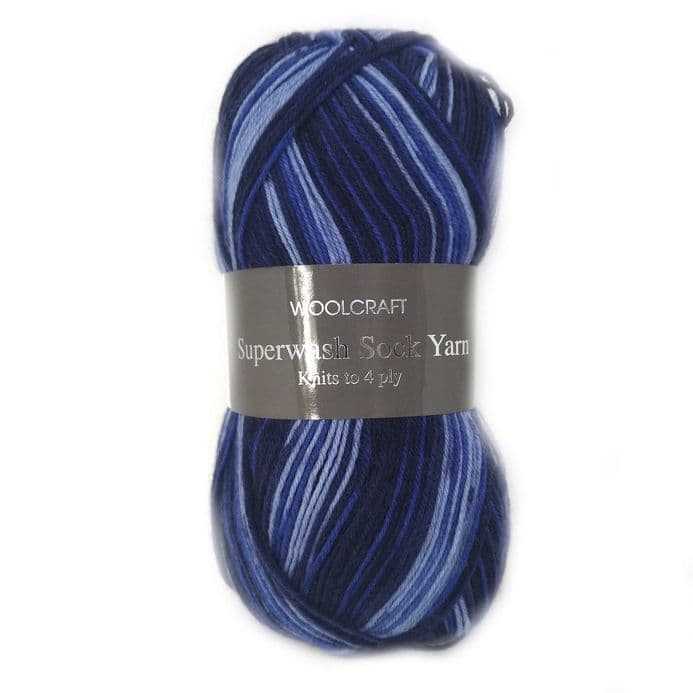 Superwash Sock Wool - 16 Colours Available