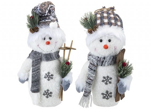 15 " Snowman with Skis Decoration