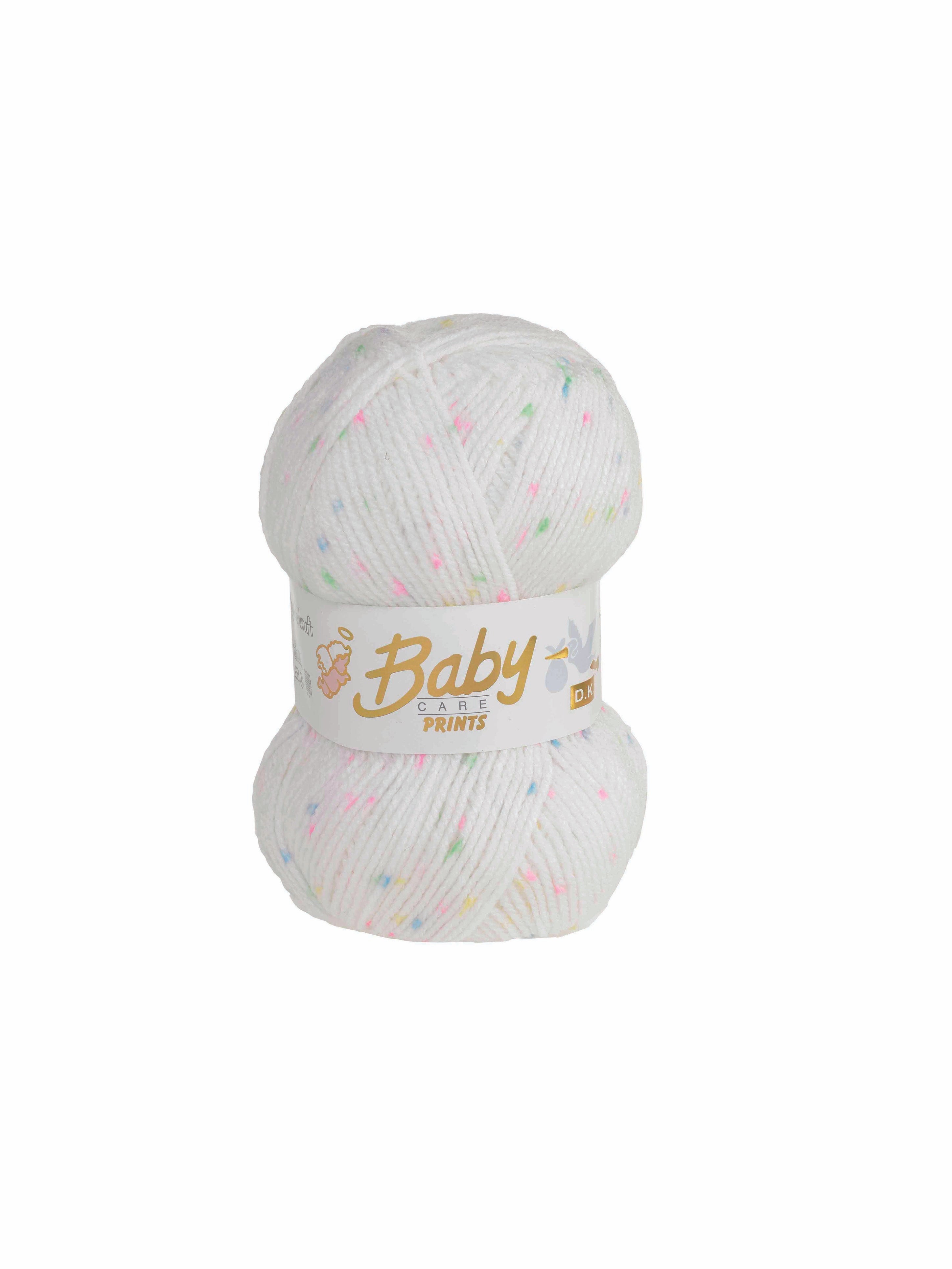 Baby Care Spot Print Double Knitting - 14 Colours Available