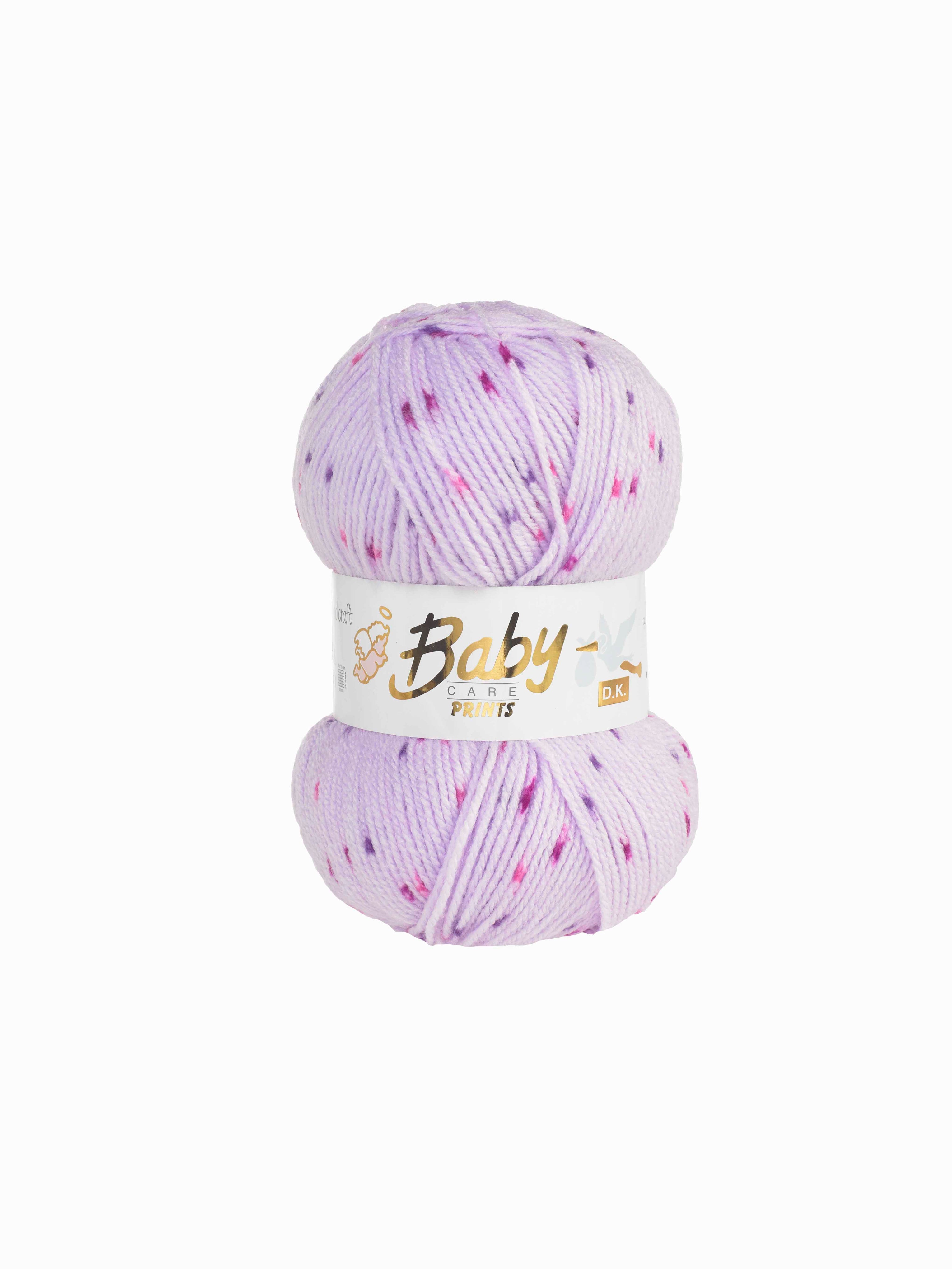 Baby Care Spot Print Double Knitting - 14 Colours Available