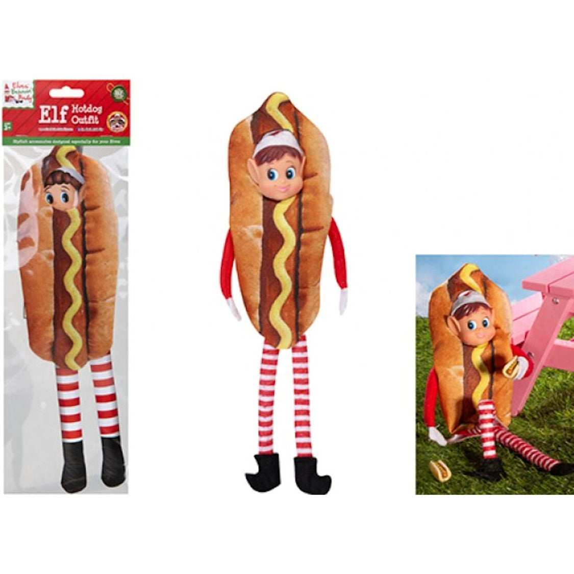 Elf Hotdog Outfit