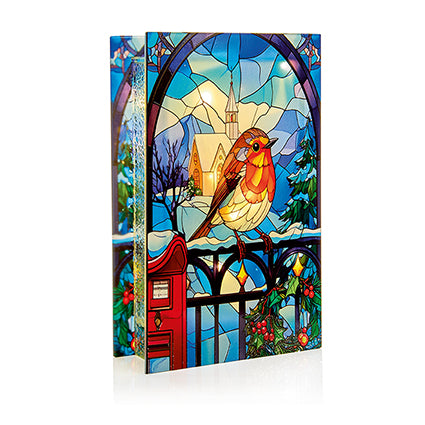 Stained Glass Robin Picture