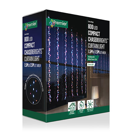 Compact Chaserbrights Curtain Light - 2 Colours Available