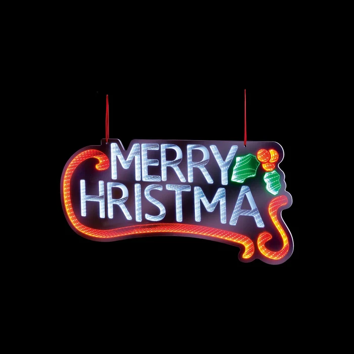 60cm Infinity Hanging Merry Christmas