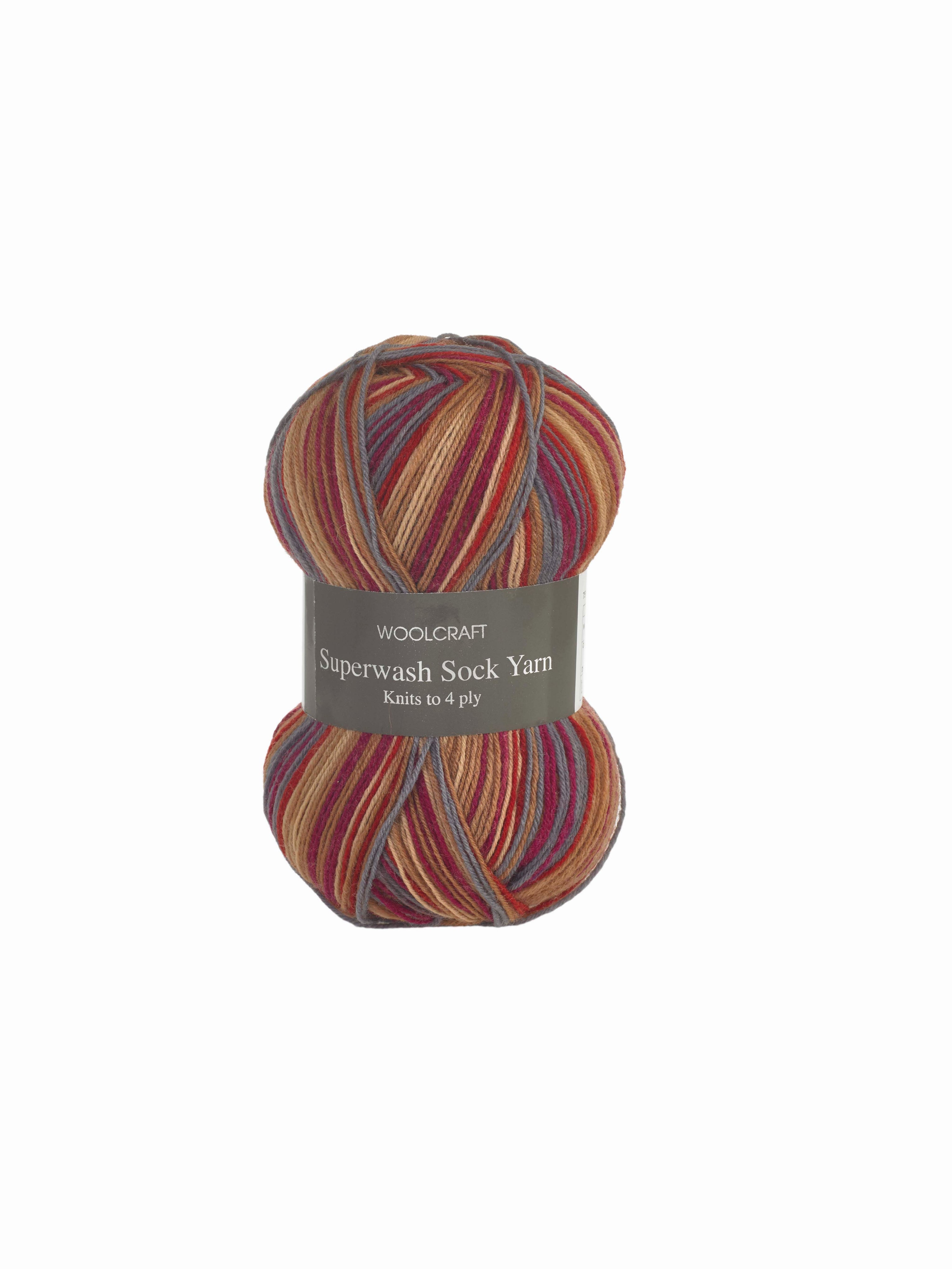 Superwash Sock Wool - 16 Colours Available