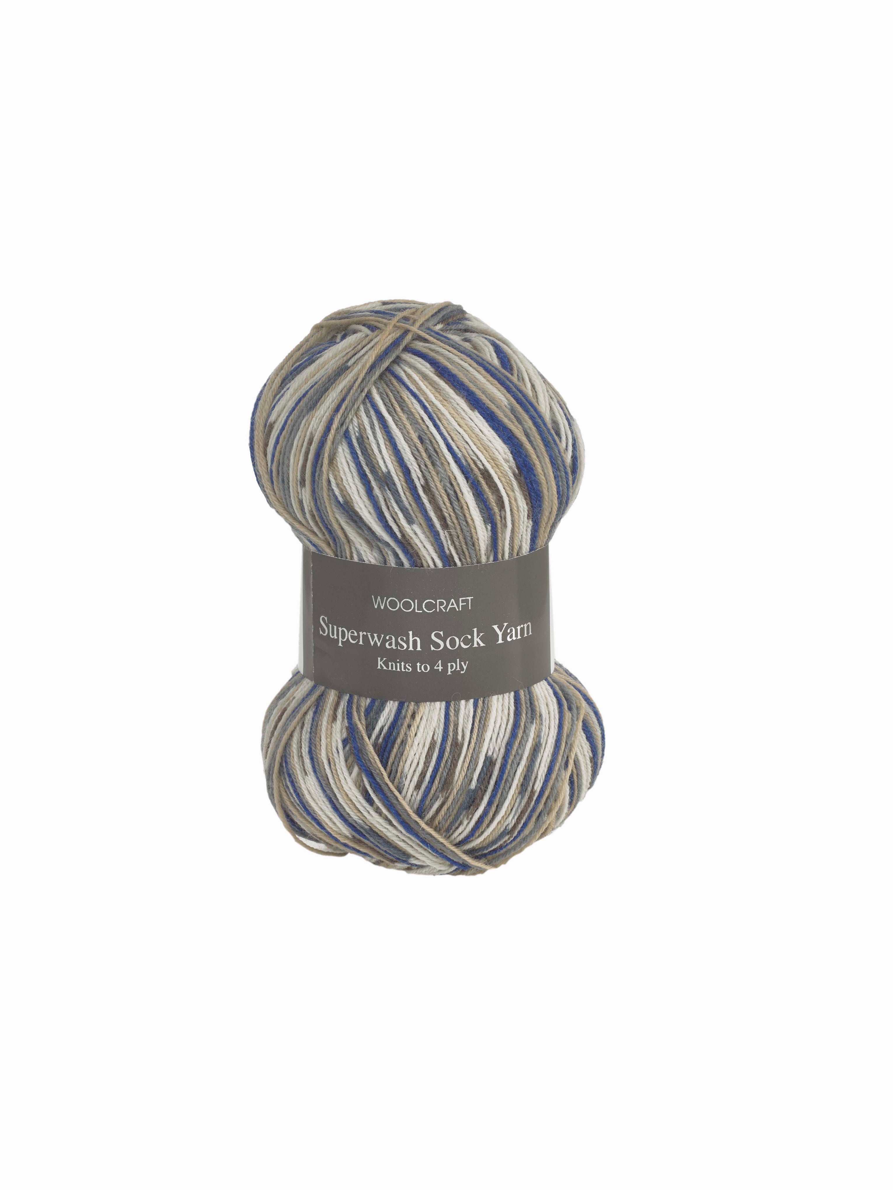 Superwash Sock Wool - 16 Colours Available