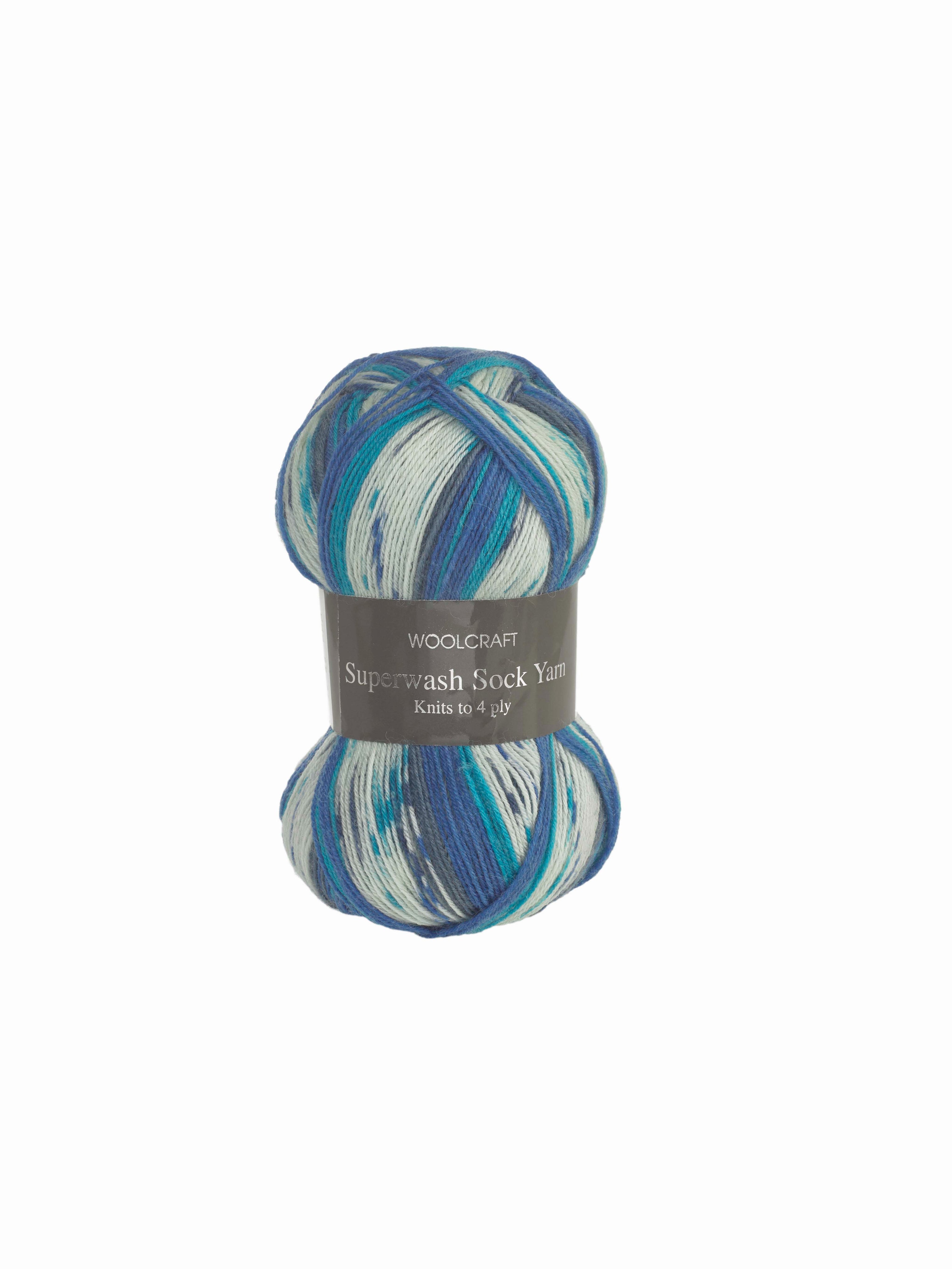 Superwash Sock Wool - 16 Colours Available