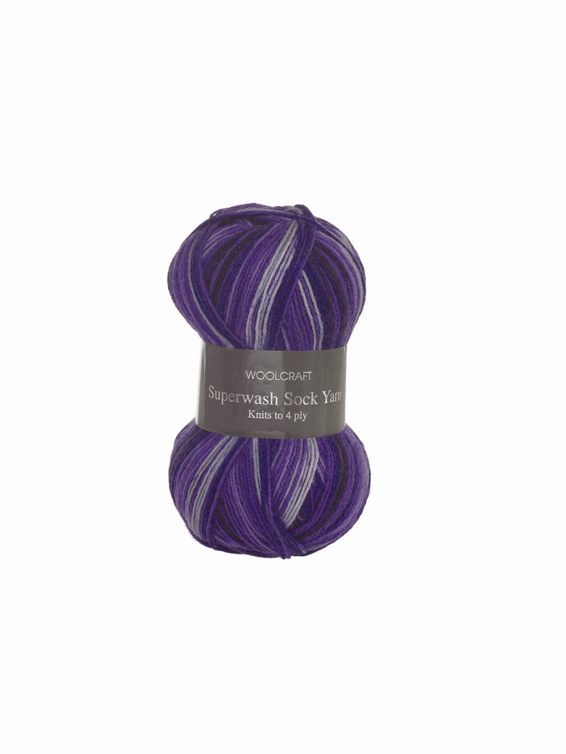 Superwash Sock Wool - 16 Colours Available