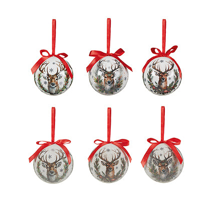 1 x 75mm Reindeer Bauble