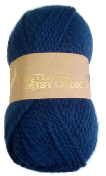 SHETLAND MIST 100g CHUNKY Knitting YARN with 20% WOOL! FRENCH NAVY Colour (11)