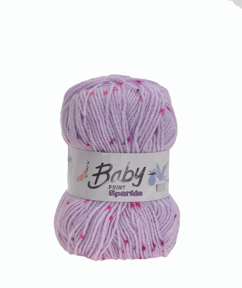 Baby Print Sparkle Double Knitting - 8 Colours Available