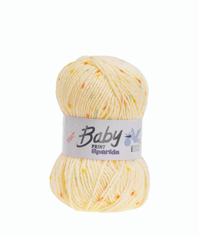 Baby Print Sparkle Double Knitting - 8 Colours Available