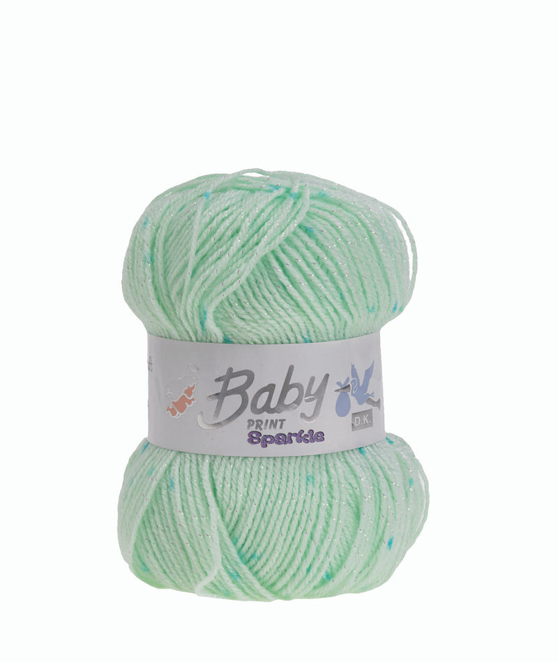 Baby Print Sparkle Double Knitting - 8 Colours Available