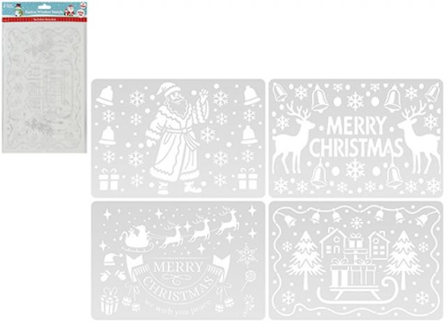 Festive Window Stencils - 2 in a pack