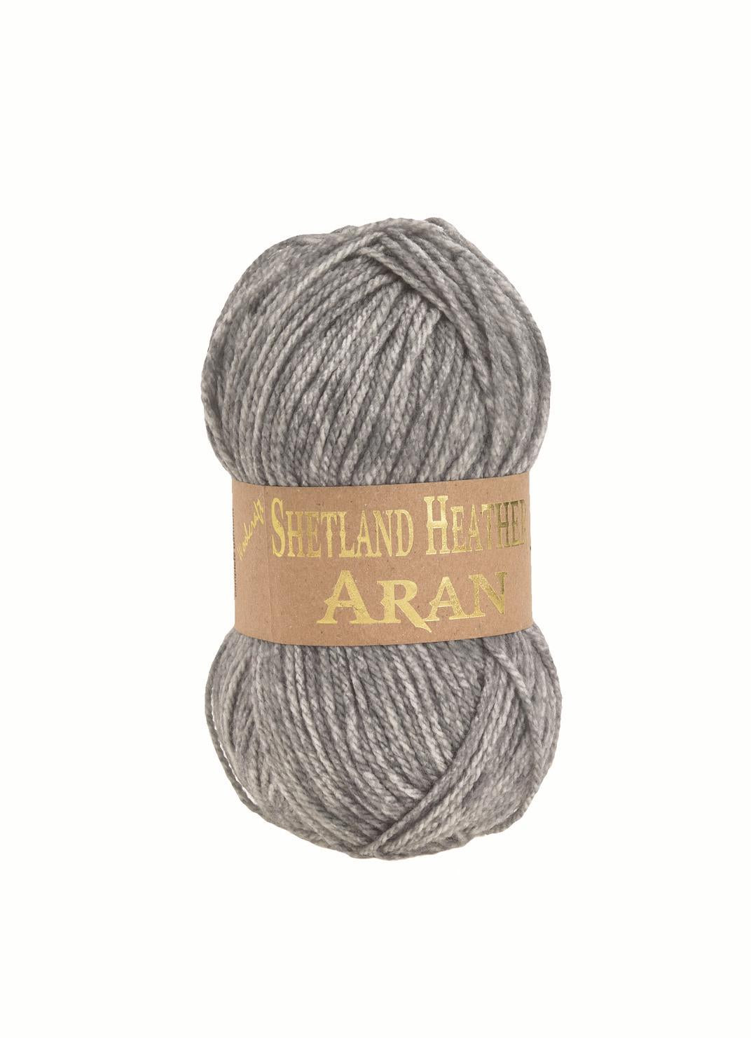 Shetland Heather Aran - Morning Mist