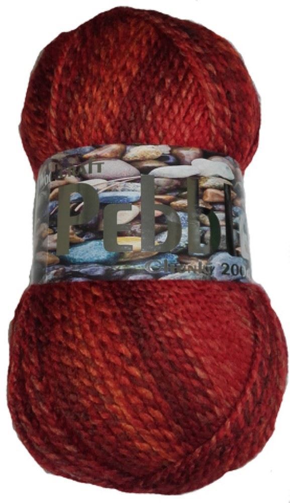 Pebble Knitting Yarn - Red