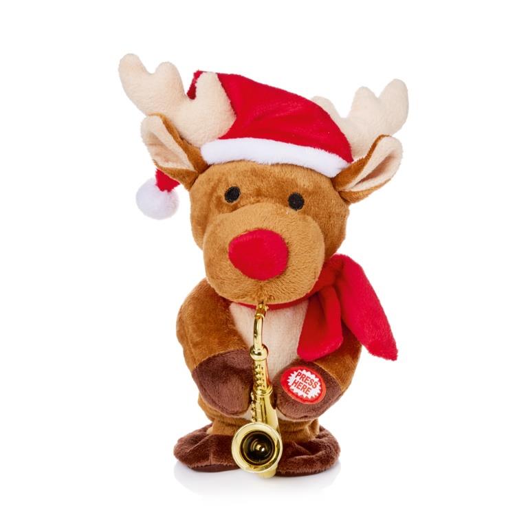 20cm Musical Reindeer