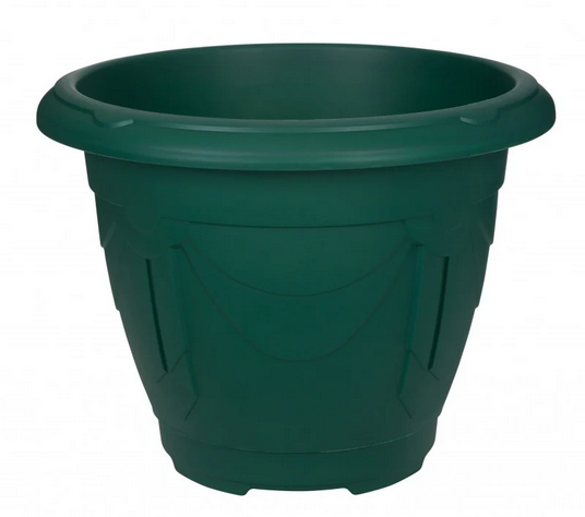 43cm Venetian Round Plantpot - Green