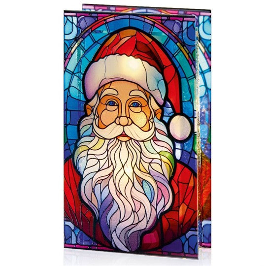 Stained Glass Santa Picture