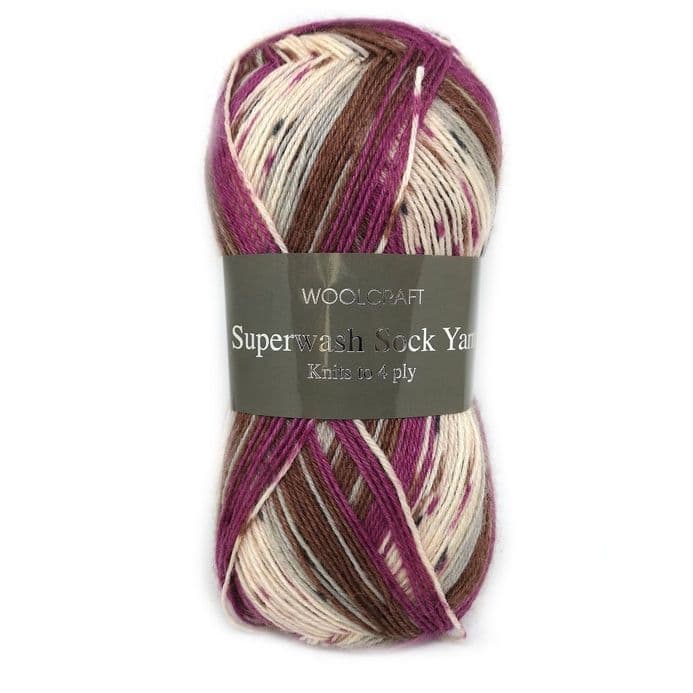 Superwash Sock Wool - 16 Colours Available