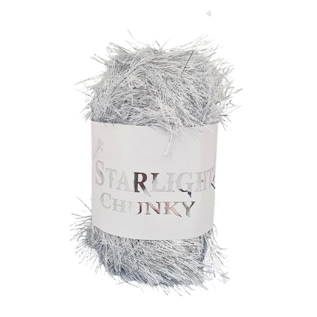 Starlight Chunky Tinsel Yarn - 6 Colours Available