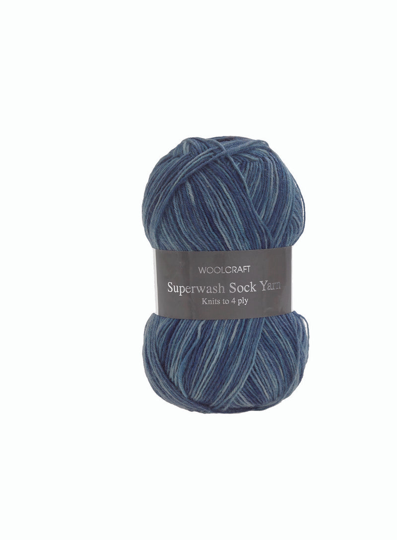 Superwash Sock Wool - 16 Colours Available